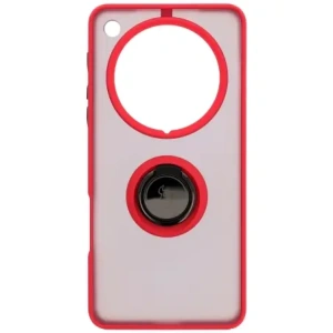 Wholesale Bizon Case Hybrid Ring Oppo Find X8 Pro smoky with a red frame - BIZ8887 - {ean13} - Hurt