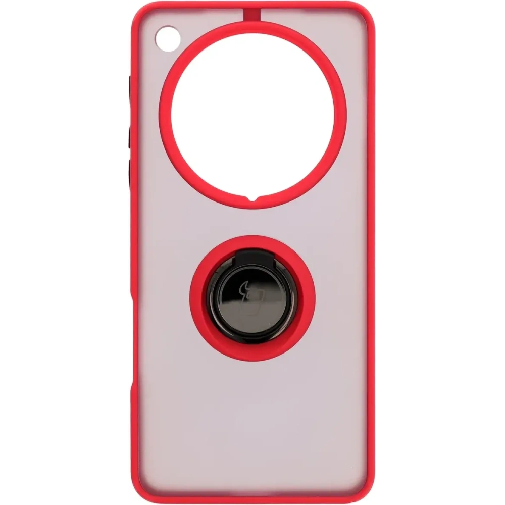 Hurtownia GSM - Bizon Case Hybrid Ring Oppo Find X8 Pro fumuriu cu un cadru roșu - BIZ8887 - {ean13} - Hurt