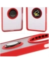 Wholesale Bizon Case Hybrid Ring Oppo Find X8 Pro smoky with a red frame - BIZ8887 - {ean13} - Hurt