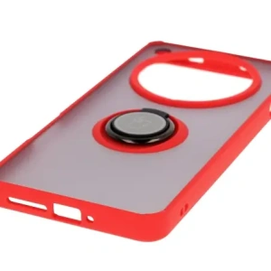 Hurtownia GSM - Bizon Case Hybrid Gyűrű Oppo Find X8 Pro füstös piros kerettel - BIZ8887 - {ean13} - Hurt