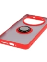 Hurtownia GSM - Bizon Case Hybrid Gyűrű Oppo Find X8 Pro füstös piros kerettel - BIZ8887 - {ean13} - Hurt