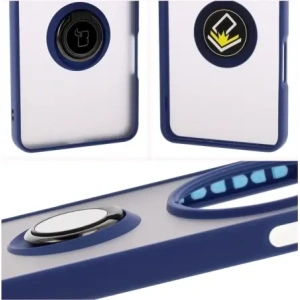 Hurtownia GSM - Bizon Case Hybrid Ring Oppo Find X8 Pro rauchig mit einem dunkelblauen Rahmen - BIZ8888 - {ean13} - Hurt