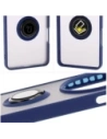 Wholesale Bizon Case Hybrid Ring Oppo Find X8 Pro smoky with a dark blue frame - BIZ8888 - {ean13} - Hurt
