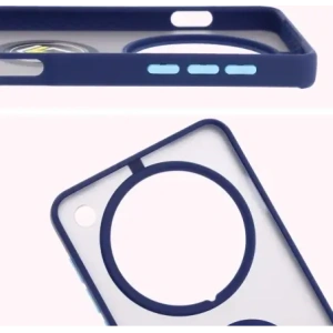 Hurtownia GSM - Bizon Case Hybrid Ring Oppo Find X8 Pro füstös, sötétkék kerettel - BIZ8888 - {ean13} - Hurt