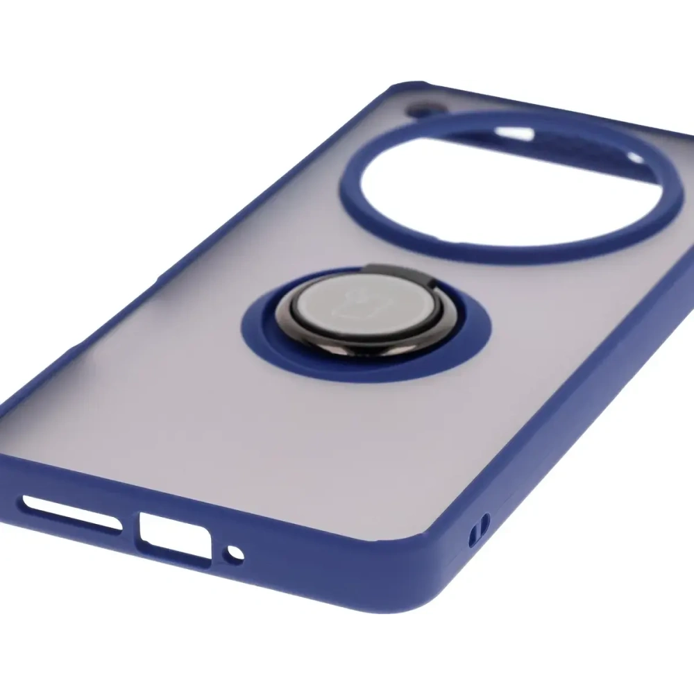 Hurtownia GSM - Bizon Case Hybrid Ring Oppo Find X8 Pro füstös, sötétkék kerettel - BIZ8888 - {ean13} - Hurt