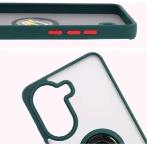 Hurtownia GSM - Bizon Case Hybrid Ring Xiaomi Poco X7 Pro rauchig mit einem dunkelgrünen Rahmen - BIZ8889 - {ean13} - Hurt