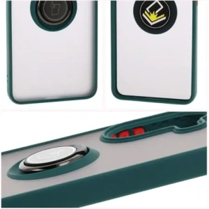 Hurtownia GSM - Bizon Case Hybrid Ring Xiaomi Poco X7 Pro rauchig mit einem dunkelgrünen Rahmen - BIZ8889 - {ean13} - Hurt