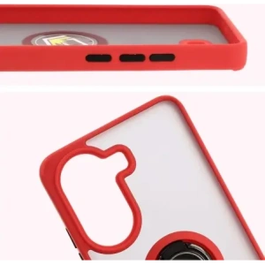 Hurtownia GSM - Bizon Case Hybrid Ring Xiaomi Poco X7 Pro rauchig mit einem roten Rahmen - BIZ8890 - {ean13} - Hurt
