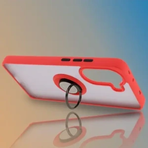 Hurtownia GSM - Bizon Case Hybrid Ring Xiaomi Poco X7 Pro rauchig mit einem roten Rahmen - BIZ8890 - {ean13} - Hurt