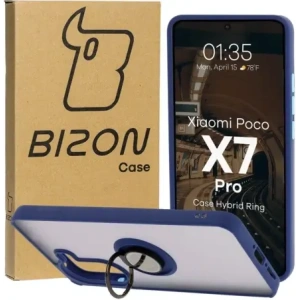 Hurtownia GSM - Bizon Case Hybrid Gyűrű Xiaomi Poco X7 Pro füstös sötétkék kerettel - BIZ8891 - {ean13} - Hurt