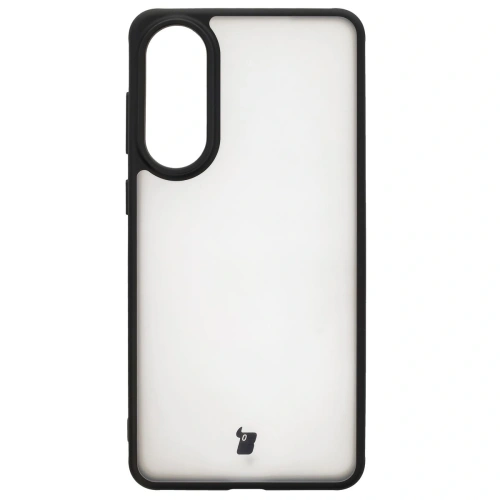 Etui Bizon Case Angelo do Samsung Galaxy S25 Edge przydymione z czarną ramką