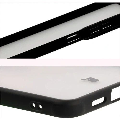 Etui Bizon Case Angelo do Samsung Galaxy S25 Edge przydymione z czarną ramką