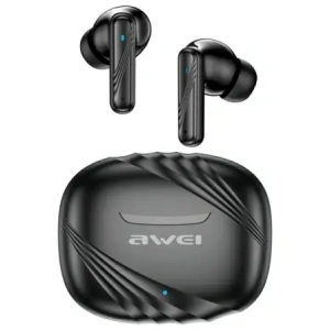 Hurtownia GSM - Căști wireless AWEI Bluetooth 5.3 TA6 ANC + stație de andocare neagră - AWEI245 - {ean13} - Hurt