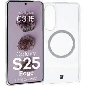 Hurtownia GSM - Bizon Case CrystalO cu inel magnetic Samsung Galaxy S25 Edge transparent - BIZ8893 - {ean13} - Hurt