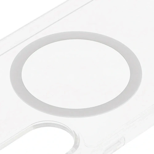 Etui z pierścieniem magnetycznym Bizon Case CrystalO do Samsung Galaxy S25 Edge przezroczyste