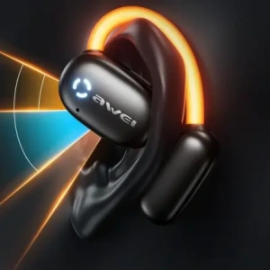 Hurtownia GSM - Căști wireless AWEI Bluetooth 5.4 TZ13 ANC + stație de andocare neagră - AWEI246 - {ean13} - Hurt