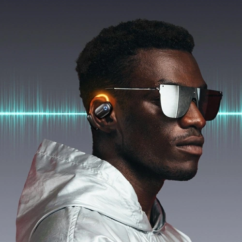 Bezprzewodowe słuchawki AWEI Bluetooth 5.4 TZ13 ANC + stacja dokująca czarny