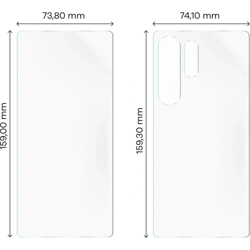 Folia hydrożelowa na tył i przód Bizon Glass Hydrogel Pack do Samsung Galaxy S25 Ultra