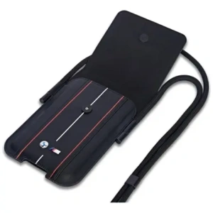 Hurtownia GSM - BMW Pouch pentru telefon cu dungi roșii pe fundal negru - BMW814 - {ean13} - Hurt