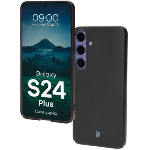 Etui Bizon Case Łupka do Samsung Galaxy S24+ Plus czarne
