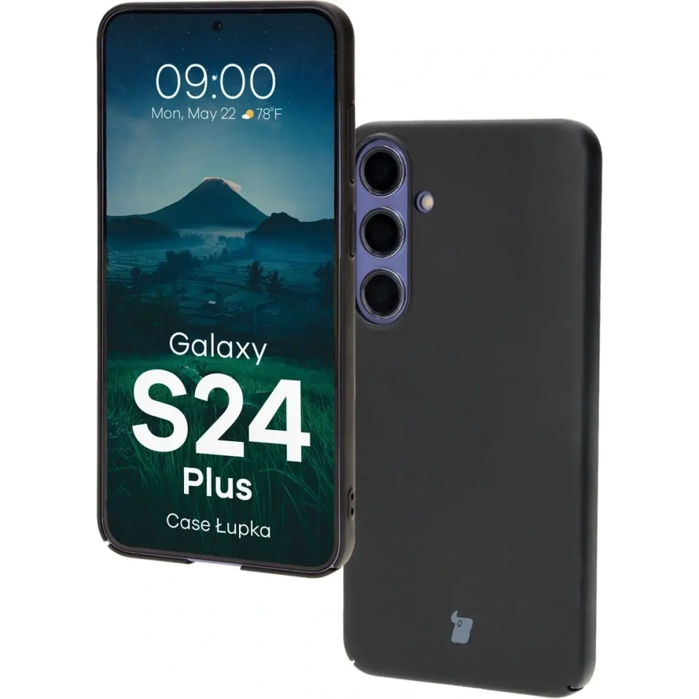Hurtownia GSM - Etui Bizon Case Łupka do Samsung Galaxy S24+ Plus czarne - BIZ8897 - {ean13} - Hurt
