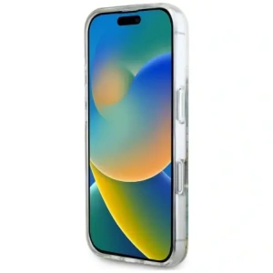 Hurtownia GSM - Guess Pryskyřičné květiny s glitry MagSafe Apple iPhone 16 tyrkysový - GUE4501 - {ean13} - Hurt