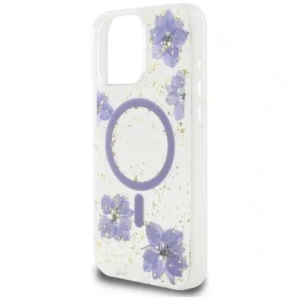 Hurtownia GSM - Guess Pryskyřicové květiny MagSafe Apple iPhone 16 Pro fialový - GUE4502 - {ean13} - Hurt