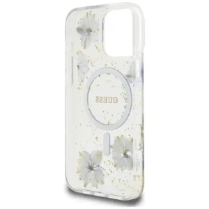 Wholesale Guess Resin Flowers MagSafe Apple iPhone 16 Pro purple - GUE4502 - {ean13} - Hurt