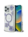 Guess Flori din rășină MagSafe Apple iPhone 16 Pro Max violet