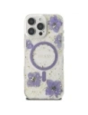 Hurtownia GSM - Guess Gyanta Virágok MagSafe Apple iPhone 16 Pro Max lila - GUE4503 - {ean13} - Hurt