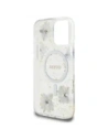 Hurtownia GSM - Guess Gyanta Virágok MagSafe Apple iPhone 16 Pro Max lila - GUE4503 - {ean13} - Hurt
