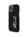 Hurtownia GSM - Karl Lagerfeld silikonová kovová script logo Apple iPhone 15 černý - KLD21999 - {ean13} - Hurt