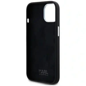 Hurtownia GSM - Karl Lagerfeld Logo din metal cu script din silicon Apple iPhone 15 negru - KLD21999 - {ean13} - Hurt