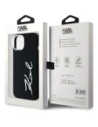 Hurtownia GSM - Karl Lagerfeld silikonová kovová script logo Apple iPhone 15 černý - KLD21999 - {ean13} - Hurt