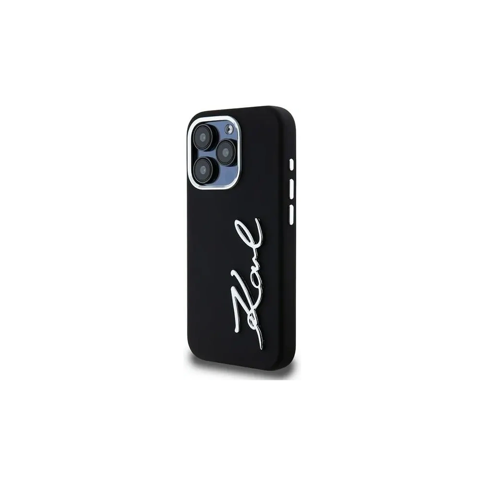 Hurtownia GSM - Karl Lagerfeld Silikon Metall Schriftzug Logo Apple iPhone 15 Pro Max schwarz - KLD22000 - {ean13} - Hurt