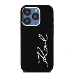 Hurtownia GSM - Karl Lagerfeld Silikon Metall Schriftzug Logo Apple iPhone 15 Pro Max schwarz - KLD22000 - {ean13} - Hurt