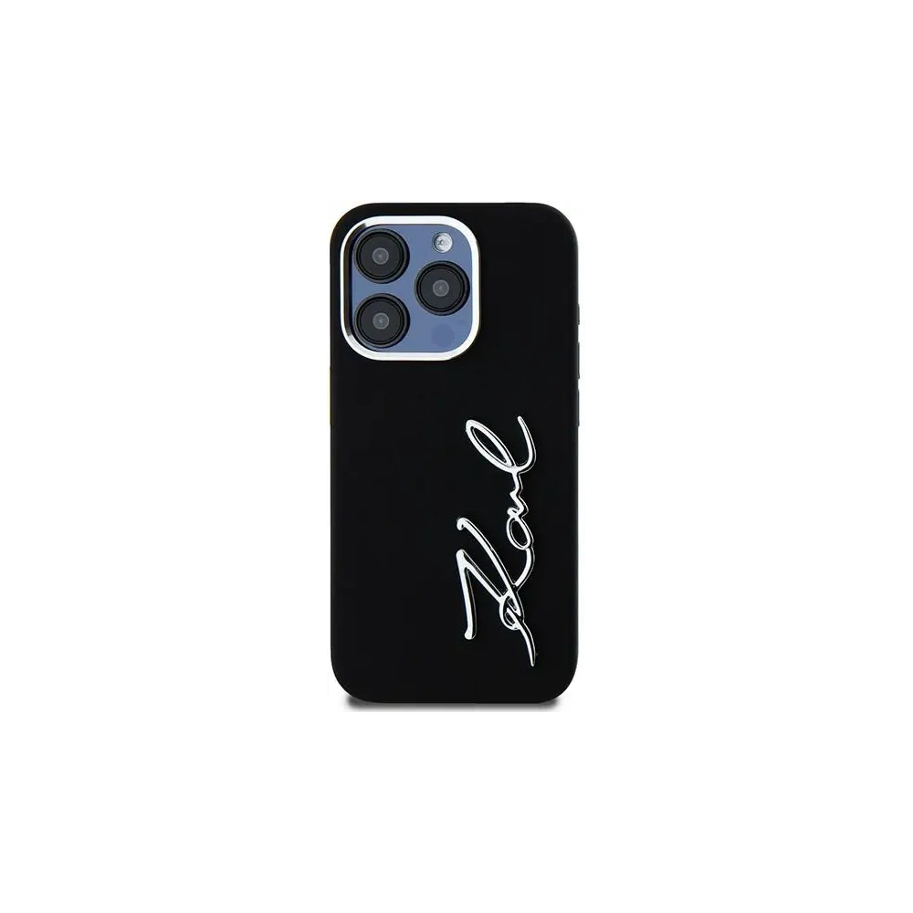 Hurtownia GSM - Karl Lagerfeld Silikon Metall Schriftzug Logo Apple iPhone 15 Pro Max schwarz - KLD22000 - {ean13} - Hurt