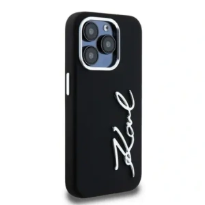 Hurtownia GSM - Karl Lagerfeld Silikon Metall Schriftzug Logo Apple iPhone 15 Pro Max schwarz - KLD22000 - {ean13} - Hurt