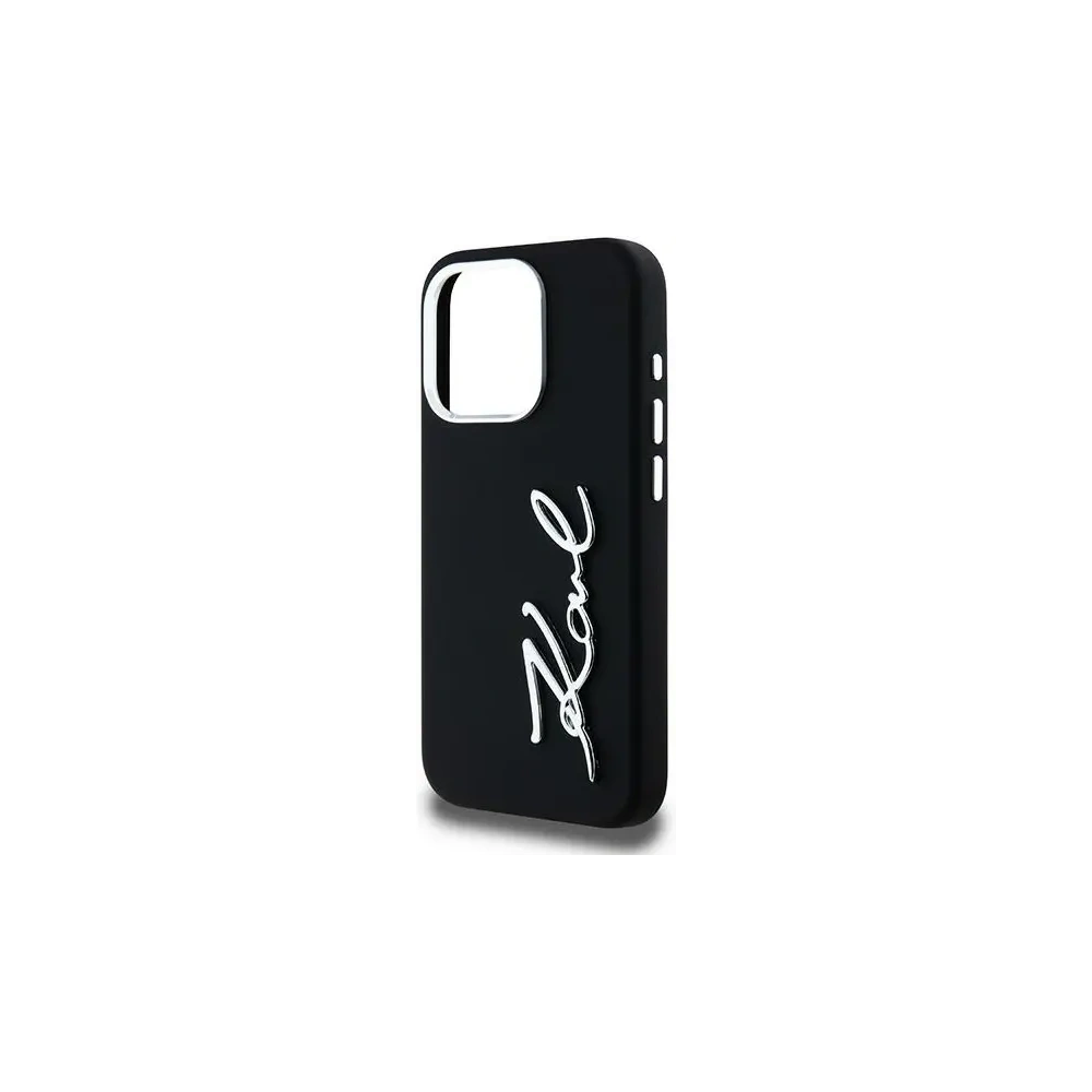 Hurtownia GSM - Karl Lagerfeld Silikon Metall Schriftzug Logo Apple iPhone 15 Pro Max schwarz - KLD22000 - {ean13} - Hurt