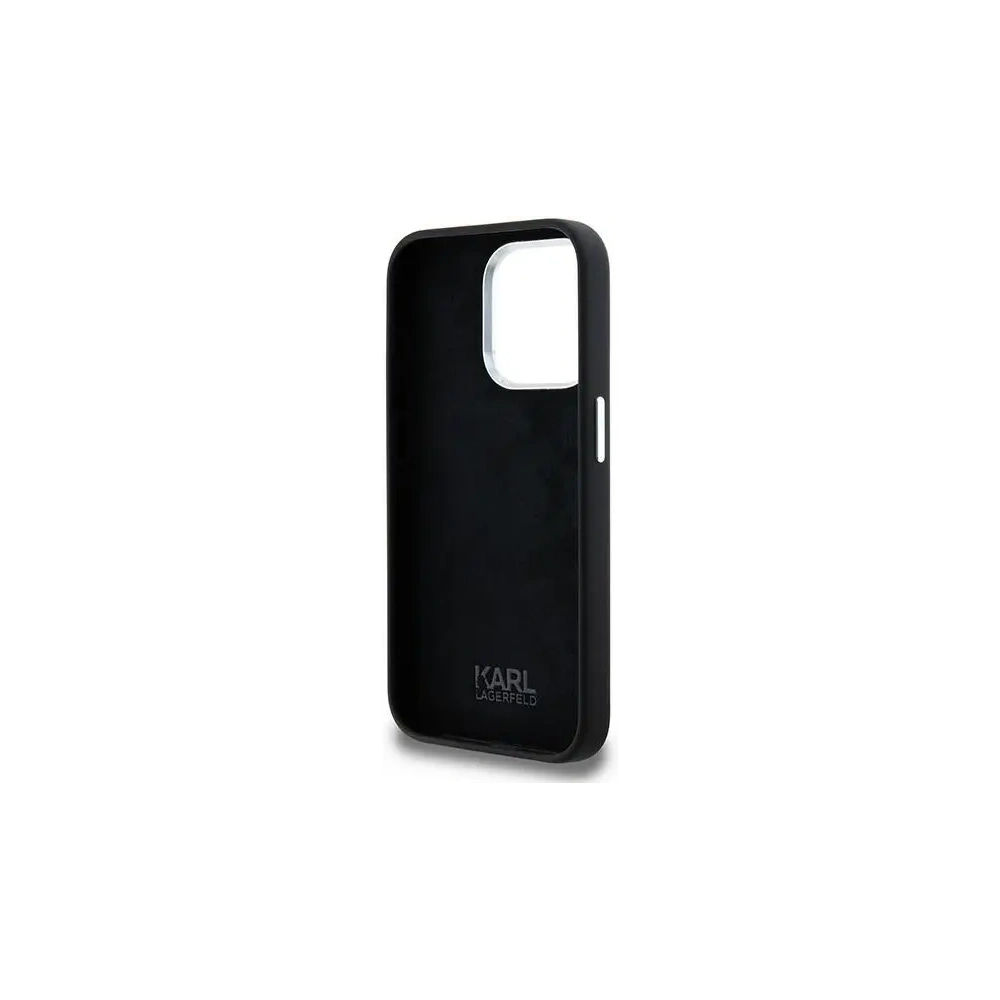 Hurtownia GSM - Karl Lagerfeld Silikon Metall Schriftzug Logo Apple iPhone 15 Pro Max schwarz - KLD22000 - {ean13} - Hurt