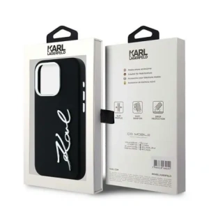 Hurtownia GSM - Karl Lagerfeld Silikon Metall Schriftzug Logo Apple iPhone 15 Pro Max schwarz - KLD22000 - {ean13} - Hurt
