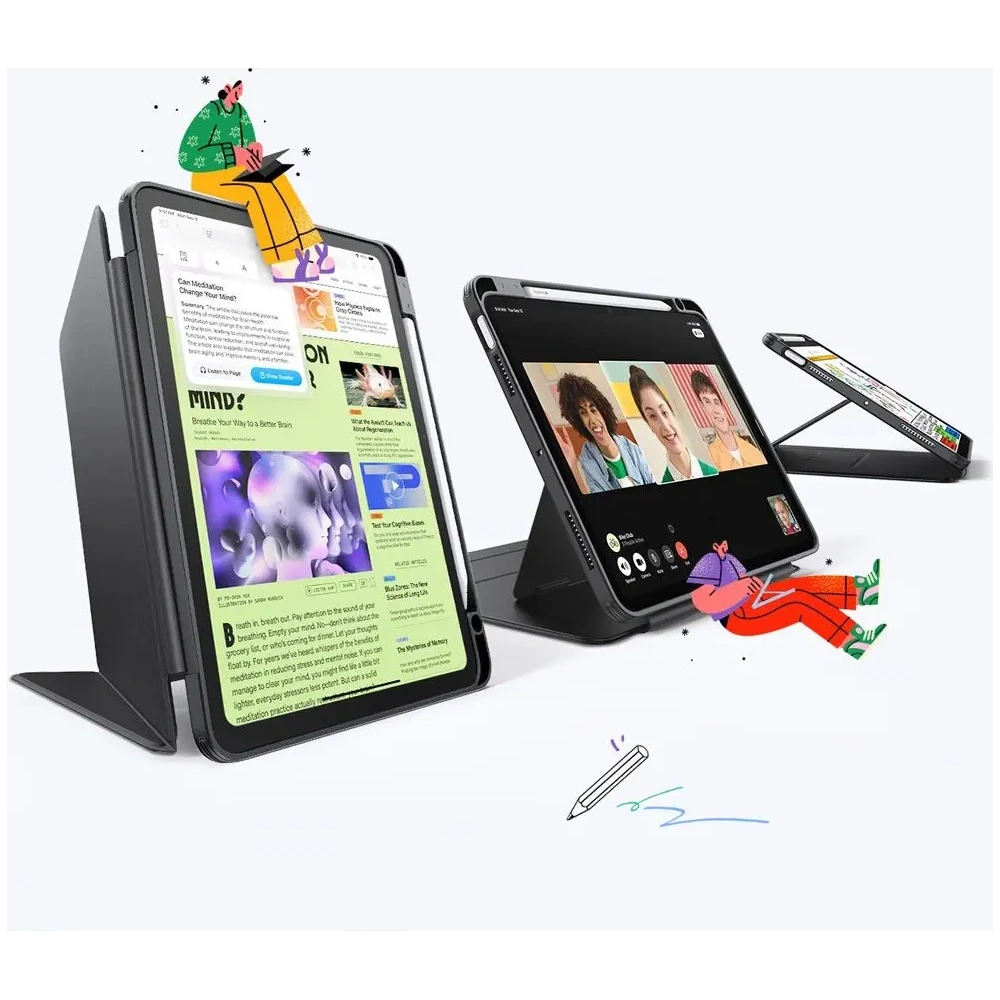 Hurtownia GSM - ESR Flip Hybrid Apple iPad Air 10.9 2020/2022 (4, 5 gen) / iPad Air 11 2024/2025 (6, 7 gen) Černá - ESR908 - {ean13} - Hurt