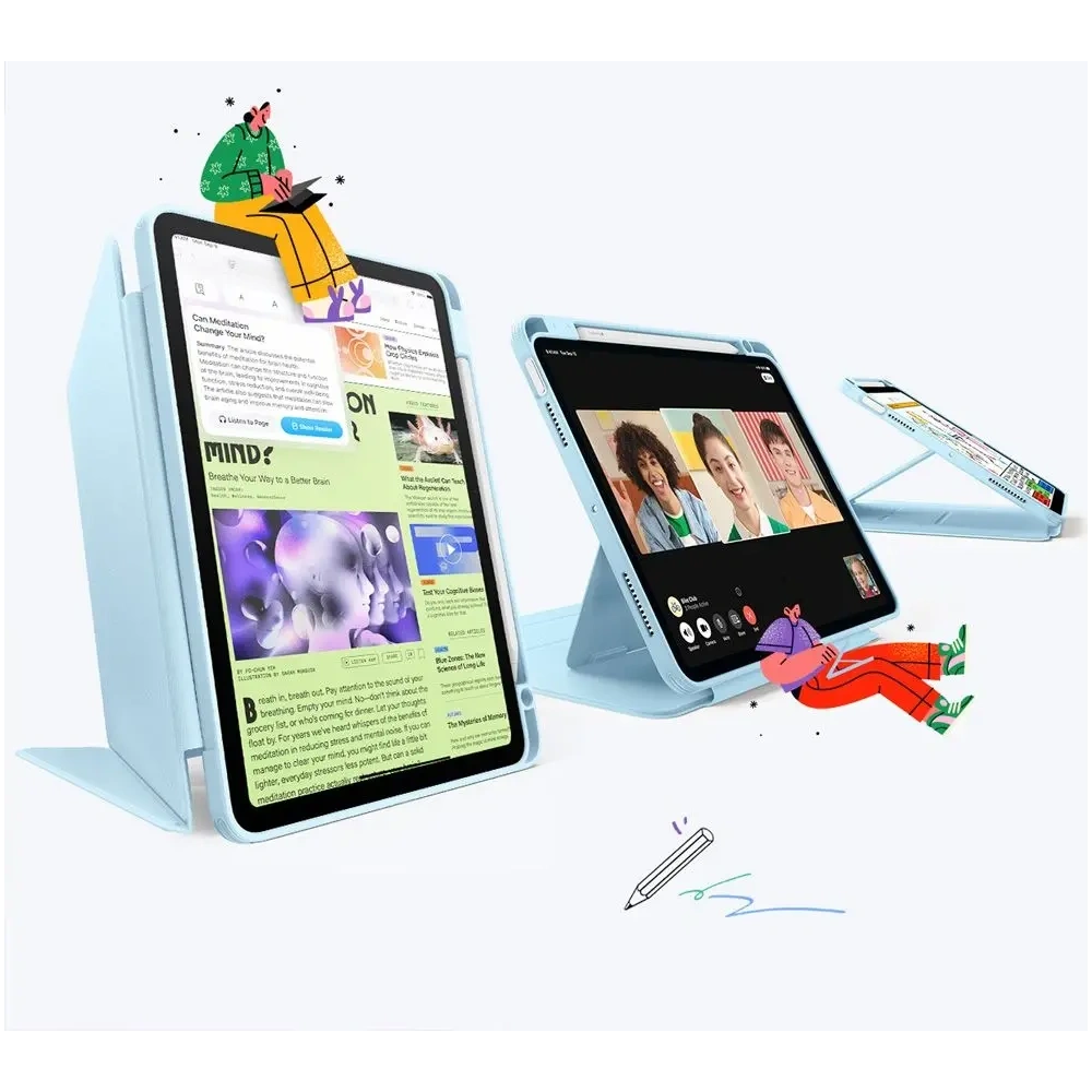 Hurtownia GSM - Etui ESR Flip Hybrid Apple iPad Air 10.9 2020/2022 (4. i 5. generacji) / iPad Air 11 2024/2025 (6. i 7. generacji) Sky Blue - ESR909 - {ean13} - Hurt