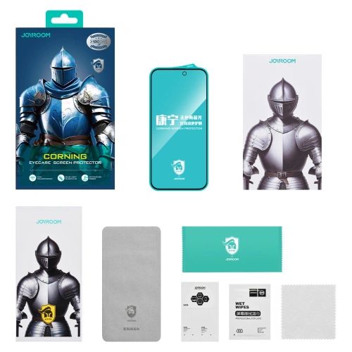 Szkło hartowane Joyroom JR-MKN0313 Corning Eyecare na Apple iPhone 15 Plus/16 Plus