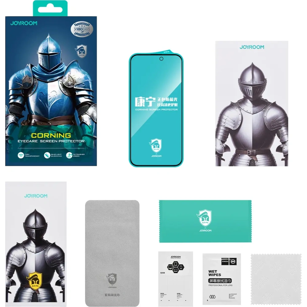 Hurtownia GSM - Szkło hartowane Joyroom JR-MKN0313 Corning Eyecare na Apple iPhone 15 Plus/16 Plus - JYR1177 - {ean13} - Hurt