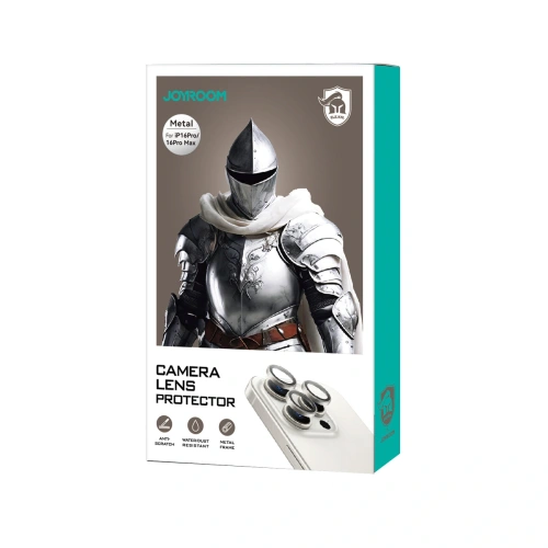 Szkło ochronne Joyroom JR-MFY0259 na obiektywy Apple iPhone 16 / 16 Plus różowe