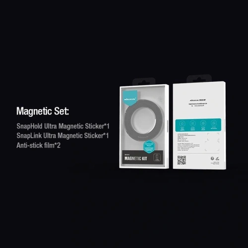 Pierścień / blaszka MagSafe Nillkin Snaplink Ultra & Snaphold Ultra Magnetic Sticker na tablet Grey