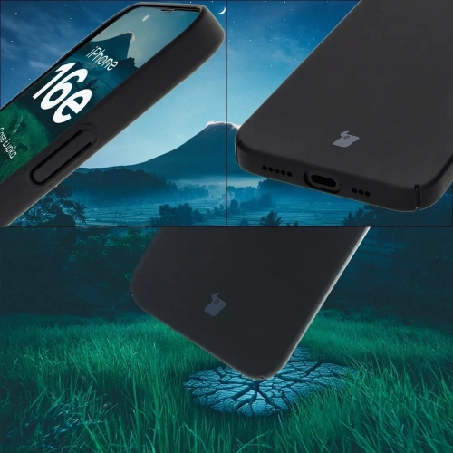 Etui Bizon Case Łupka do Apple iPhone 16e czarne