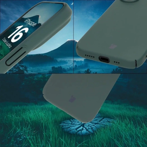 Etui Bizon Case Łupka do Apple iPhone 16 zielone