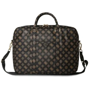 Hurtownia GSM - Guess 4G Peony Fundație cu buzunar frontal fermoar Logo triunghi 16" negru - GUE4507 - {ean13} - Hurt